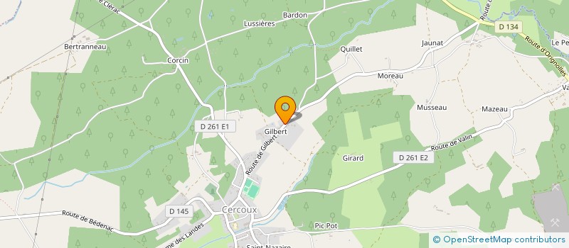 localisation de l'entreprise MONSIEUR JEROME TESSIER  CERCOUX