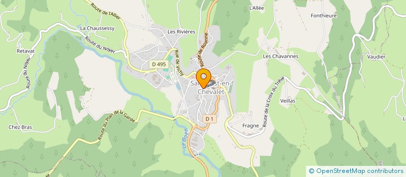 localisation de l'entreprise MONSIEUR JEROME TESTOLIN  SAINT-JUST-EN-CHEVALET