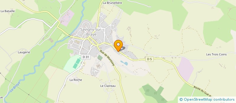 localisation de l'entreprise MONSIEUR JEROME TEYSSIER  SAVIGNY-SUR-BRAYE