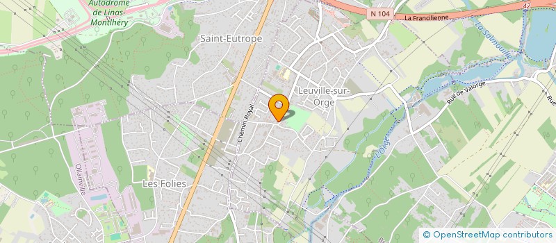 localisation de l'entreprise MONSIEUR JEROME THEROUDE  LINAS