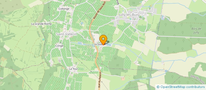 localisation de l'entreprise MONSIEUR JEROME THEVENOT  JULLY-LES-BUXY