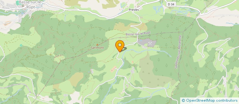 localisation de l'entreprise MONSIEUR JEROME THIBAULT  SAULXURES-SUR-MOSELOTTE