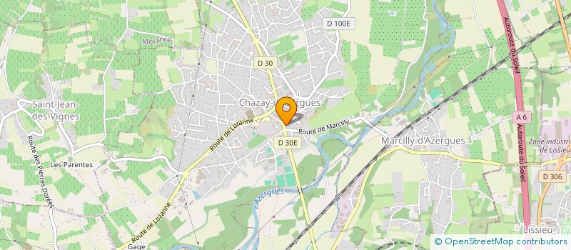 localisation de l'entreprise MONSIEUR JEROME THIEBAULT à CHAZAY-D'AZERGUES