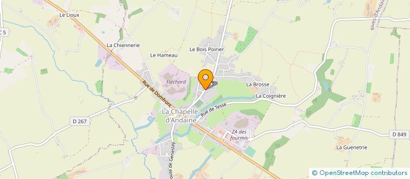 localisation de l'entreprise MONSIEUR JEROME THIERRY à RIVES D'ANDAINE