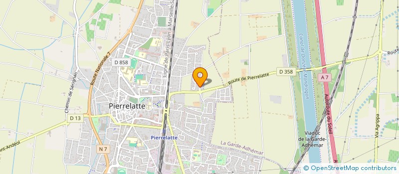 localisation de l'entreprise MONSIEUR JEROME THIERRY CARRERA  PIERRELATTE