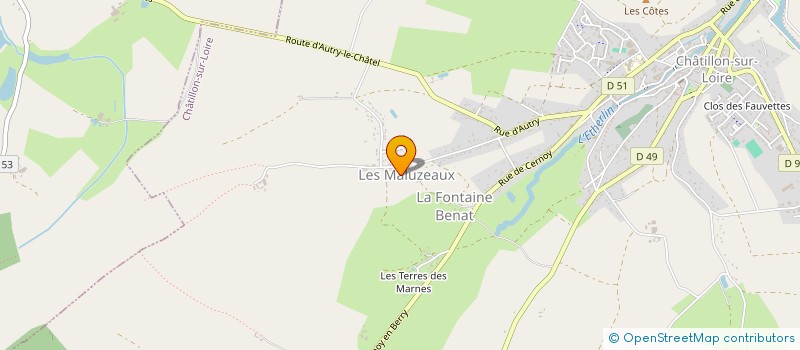localisation de l'entreprise MONSIEUR JEROME THION à CHATILLON-SUR-LOIRE