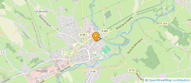 localisation de l'entreprise MONSIEUR JEROME THIVANT  CHARLIEU