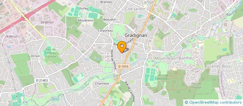 localisation de l'entreprise MONSIEUR JEROME THOMY  GRADIGNAN