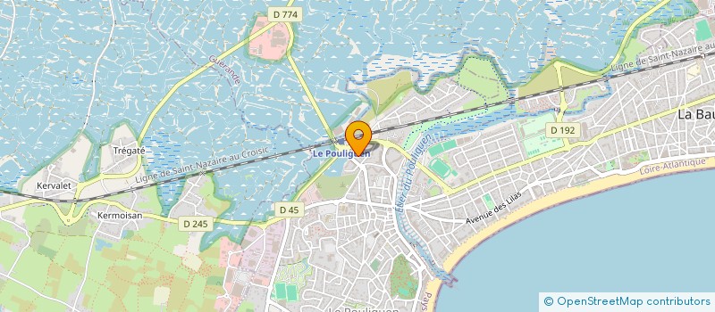 localisation de l'entreprise MONSIEUR JEROME TILLEUL  LE POULIGUEN