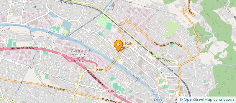 localisation de l'entreprise MONSIEUR JEROME TINJOUX  CLUSES