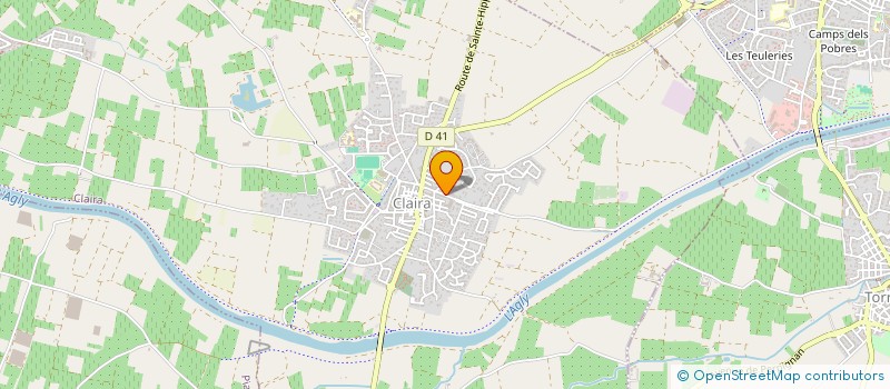 localisation de l'entreprise MONSIEUR JEROME TISSEYRE  CLAIRA