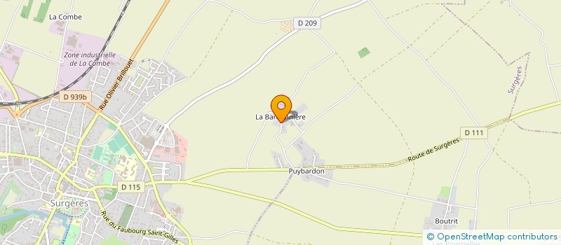 localisation de l'entreprise MONSIEUR JEROME TOURNEUR  SURGERES