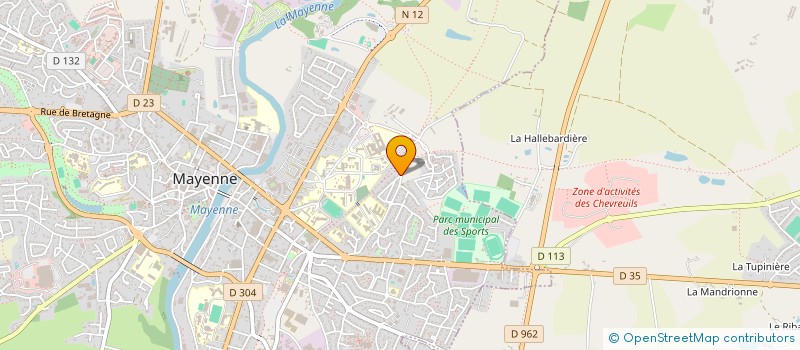 localisation de l'entreprise MONSIEUR JEROME TRIDON  MAYENNE