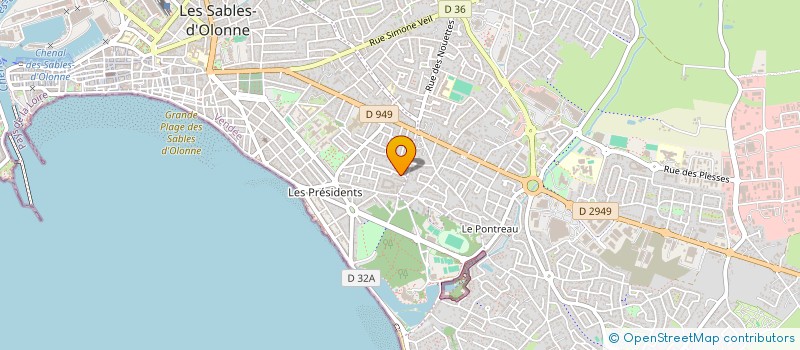 localisation de l'entreprise MONSIEUR JEROME TURPIN à LES SABLES-D'OLONNE