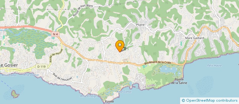 localisation de l'entreprise MONSIEUR JEROME URBINO  LE GOSIER