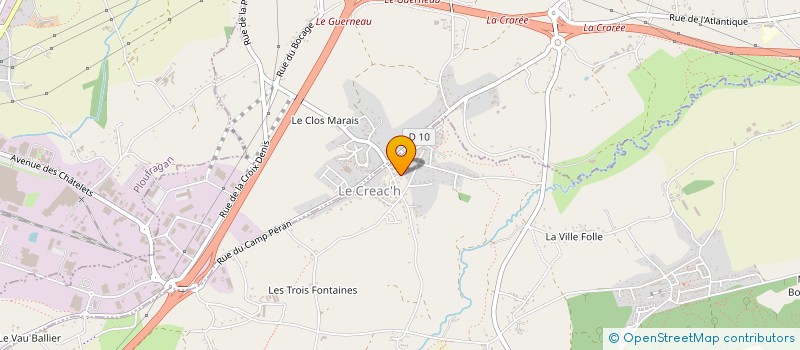 localisation de l'entreprise MONSIEUR JEROME URVOY  PLEDRAN