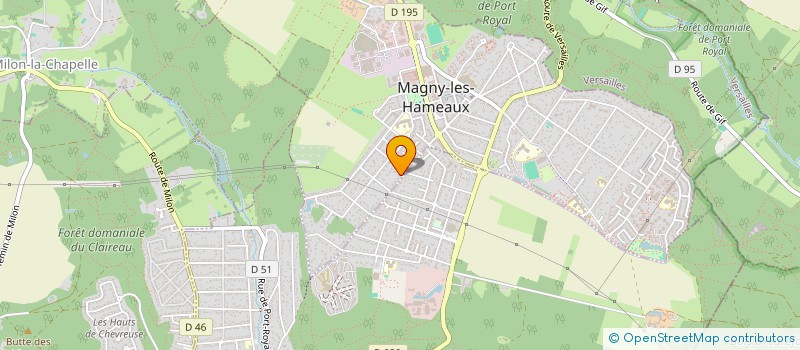 localisation de l'entreprise MONSIEUR JEROME VALLEE  MAGNY-LES-HAMEAUX