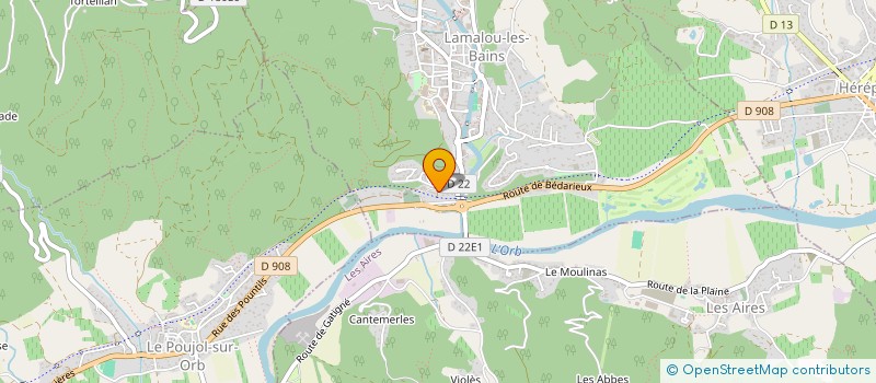 localisation de l'entreprise MONSIEUR JEROME VALLET  LAMALOU-LES-BAINS