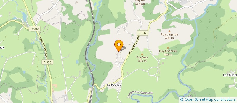 localisation de l'entreprise MONSIEUR JEROME VANDENBUSSCHE  CONDAT-SUR-GANAVEIX