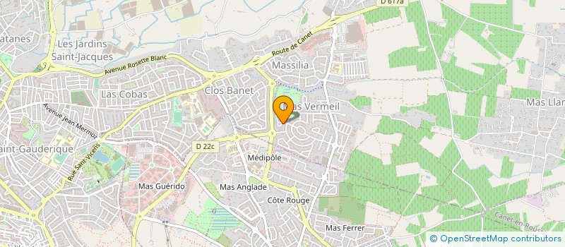 localisation de l'entreprise MONSIEUR JEROME VANDERMEERSCH  PERPIGNAN