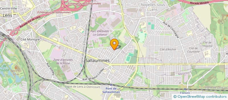 localisation de l'entreprise MONSIEUR JEROME VANDEVOIR à SALLAUMINES