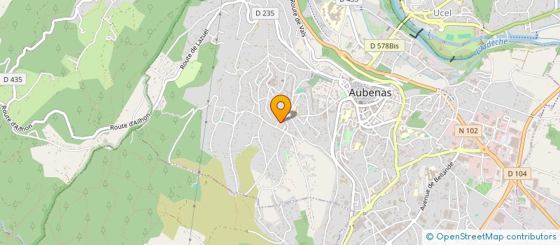 localisation de l'entreprise MONSIEUR JEROME VARET à AUBENAS