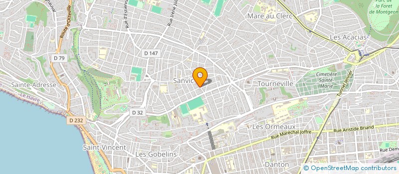 localisation de l'entreprise MONSIEUR JEROME VATINEL à LE HAVRE