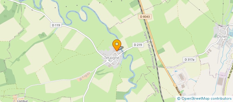 localisation de l'entreprise MONSIEUR JEROME VAUCHER  TETAIGNE