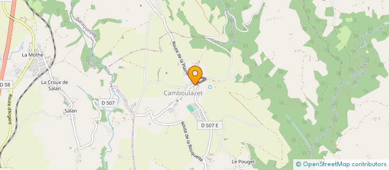 localisation de l'entreprise MONSIEUR JEROME VAYSSE  CAMBOULAZET