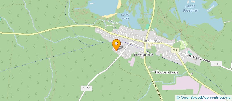 localisation de l'entreprise MONSIEUR JEROME VENANCI  HOSTENS