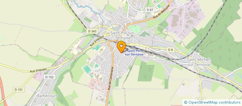 localisation de l'entreprise MONSIEUR JEROME VERBEQUE à SAINT-POL-SUR-TERNOISE