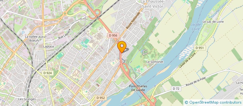 localisation de l'entreprise MONSIEUR JEROME VERET  LA CHAUSSEE-SAINT-VICTOR