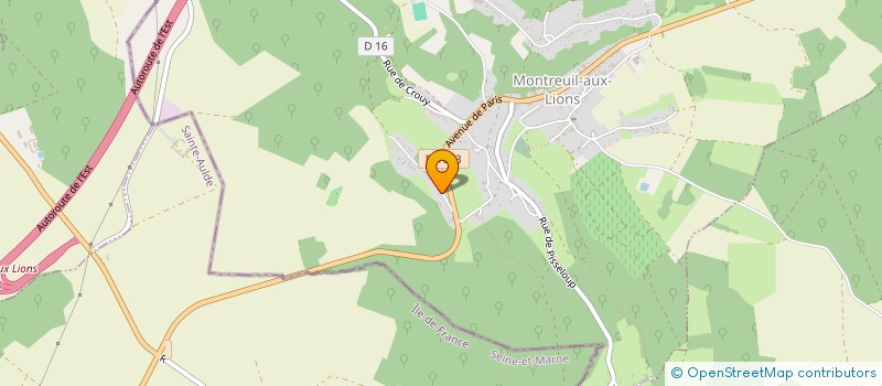 localisation de l'entreprise MONSIEUR JEROME VERON  MONTREUIL-AUX-LIONS