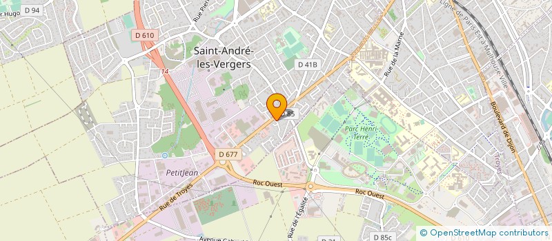 localisation de l'entreprise MONSIEUR JEROME VEROULT à SAINT-ANDRE-LES-VERGERS