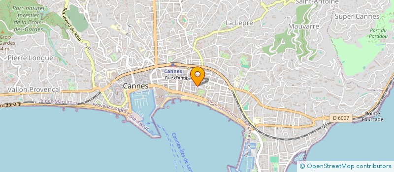 localisation de l'entreprise MONSIEUR JEROME VEYRON à CANNES
