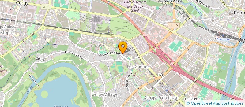 localisation de l'entreprise MONSIEUR JEROME VIALLATTE  CERGY