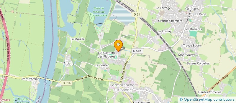 localisation de l'entreprise MONSIEUR JEROME VICHET à CORMORANCHE-SUR-SAONE