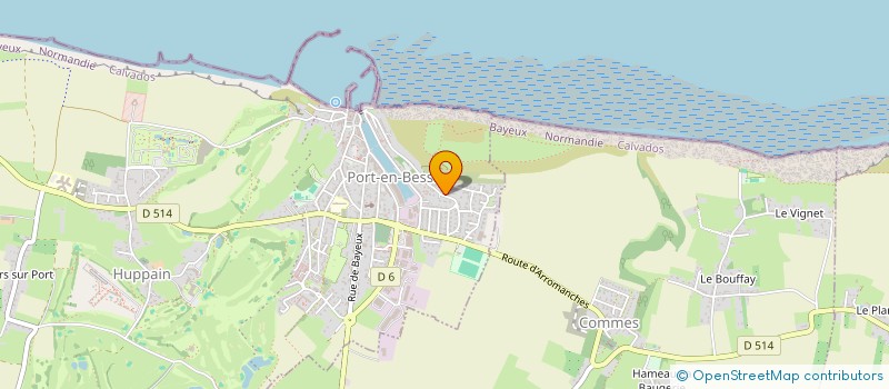 localisation de l'entreprise MONSIEUR JEROME VICQUELIN  PORT-EN-BESSIN-HUPPAIN