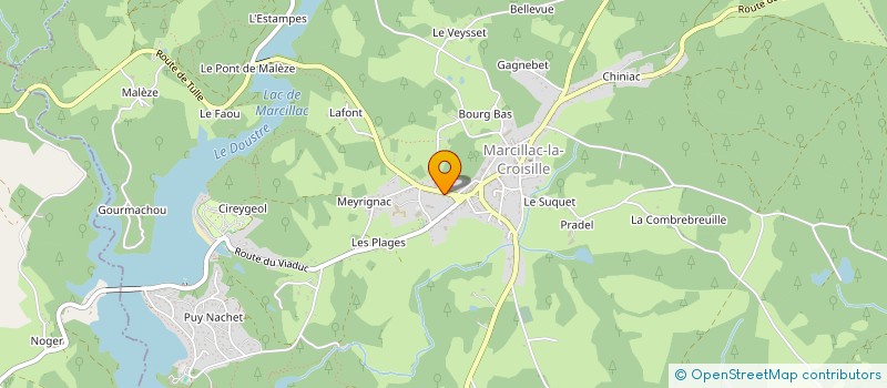 localisation de l'entreprise MONSIEUR JEROME VIDAL à MARCILLAC-LA-CROISILLE
