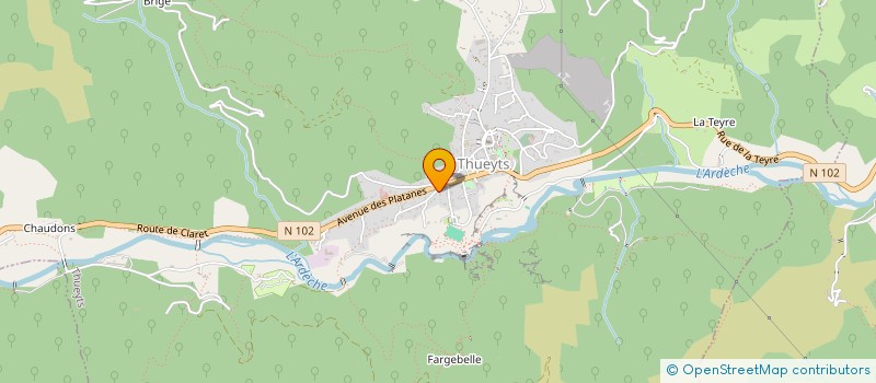 localisation de l'entreprise MONSIEUR JEROME VIDIL  THUEYTS