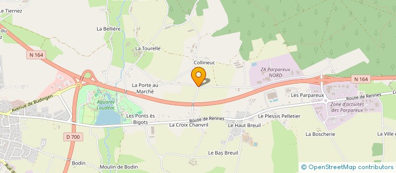 localisation de l'entreprise MONSIEUR JEROME VIENNE à LOUDEAC