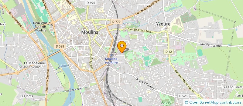 localisation de l'entreprise MONSIEUR JEROME VIGNOT à YZEURE