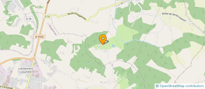 localisation de l'entreprise MONSIEUR JEROME VILLEGAS  HAGETMAU