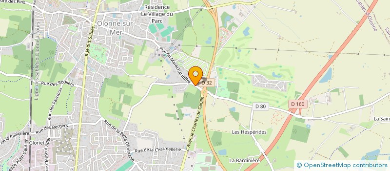 localisation de l'entreprise MONSIEUR JEROME VILLENEUVE  LES SABLES D'OLONNE