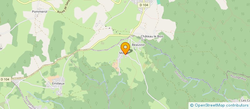 localisation de l'entreprise MONSIEUR JEROME VILLENEUVE à AUREC-SUR-LOIRE