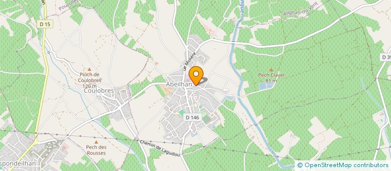 localisation de l'entreprise MONSIEUR JEROME VINAS  ABEILHAN