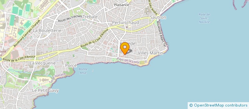 localisation de l'entreprise MONSIEUR JEROME VINCE à SAINT-NAZAIRE