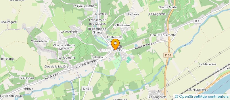 localisation de l'entreprise MONSIEUR JEROME VINSOT à POCE-SUR-CISSE