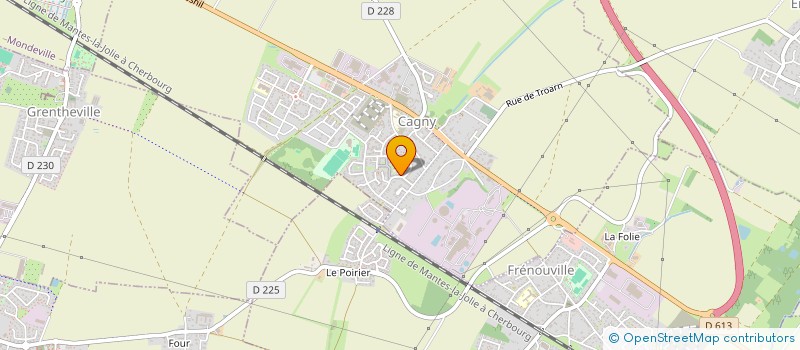 localisation de l'entreprise MONSIEUR JEROME VOISIN  CAGNY