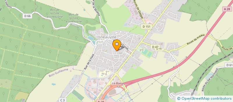 localisation de l'entreprise MONSIEUR JEROME VOISIN  ISNEAUVILLE